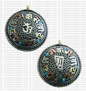 Newari round Amulet