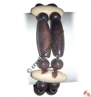 Oval beads bone Bracelet2