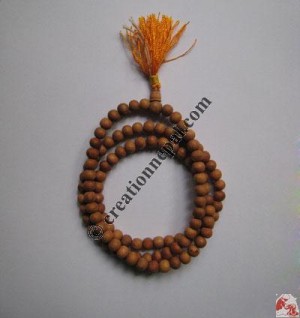 Natural color wood mala