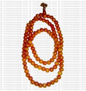 Yellow plasic beads mala
