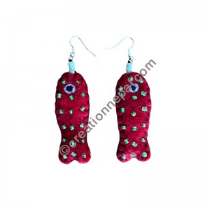 Felt ear ring