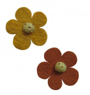 Assorted felt flower (pakcet of 10)