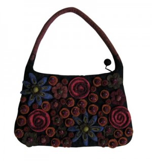 Decorated felt bag