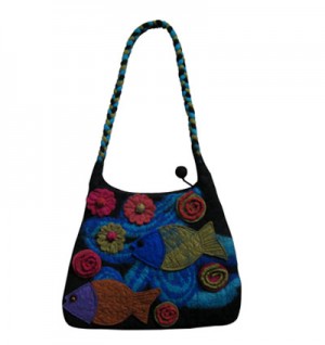 Fish felt bag