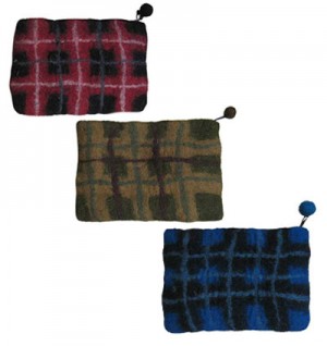 Assorted color felt purse4