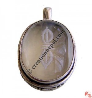 Crystal Vajra pendant