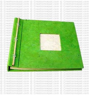 Bamboo stick photo album