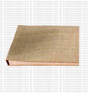 Hemp fabric patch cover photo album