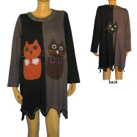 Kitten design 2-colour sinkar dress