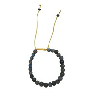 Labourite stone 7 mm beads bracelet