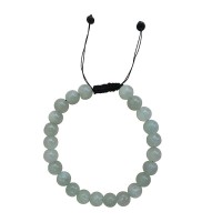 Light onyx stone 8mm beads bracelet