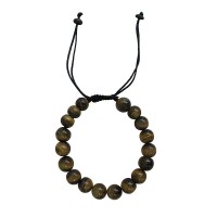 Tiger-eye stone 10mm beads bracelet