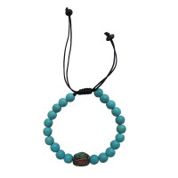 Imitation Turquoise stone 8mm beads bracelet