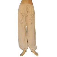 Natural white khaddar front pockets trouser 