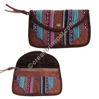 Leather-Gheri wide hand purse