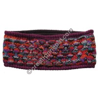 Colorful woolen maroon headband