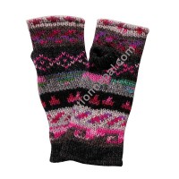 Pink pattern woolen hand warmer