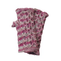 Colorful pink woolen hand warmer