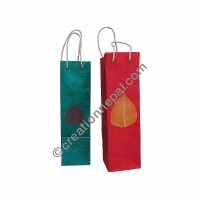 Lokta paper Bodhi leaf wine bag