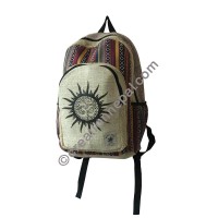 Sun Om hemp-cotton backpack