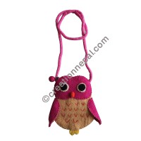Small Owl felt bag
