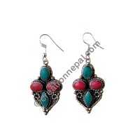 Turquoise-coral earring2