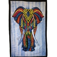 Large elephant brushed tapestry