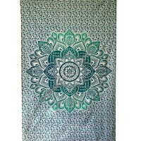 Lotus mandala printed tapestry
