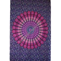 Circle mandala printed tapestry