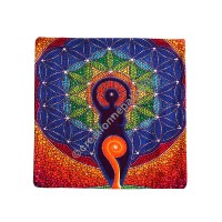 Inner chakra meditation cushion cover