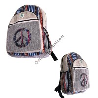 Peace hemp-cotton backpack