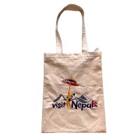 Visit Nepal artistic embroidered bag