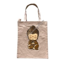 Little Buddha print tote bag