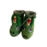 Hand embroidered infant boot