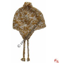 Mixed color woolen ear hat12