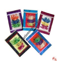 3-flower with lace cards (set of 5)