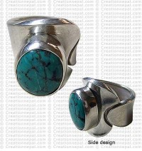 Turquoise finger ring 17