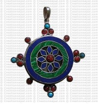 Kalchakra mandala pendant