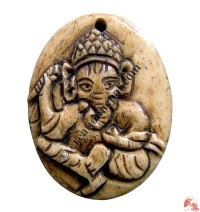 Ganesh carved pendant