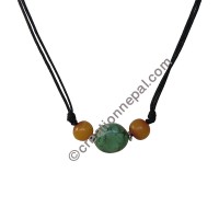Turq-amber necklace