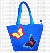 Two butterfly basket felt bag 4