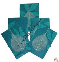 Plain Bodhi leaf patch cards 2 (packet of 5)