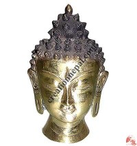 Metal Buddha head 15cm