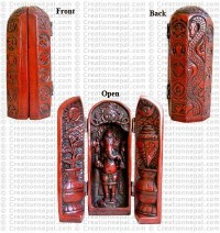 Red color Ganesh vertical box
