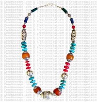 Tibetan multi beads necklace2