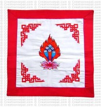 Embroidered Padma cushion cover
