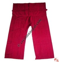 Shyama cotton plain wrapper-red