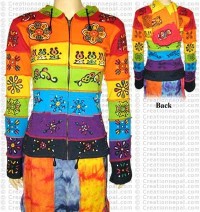 Rainbow hooded jacket