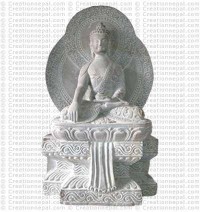 Shakyamuni Buddha2 - 11.5'' stone statue