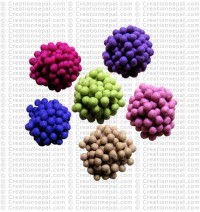 1 cm diameter felt balls (packet of 1000 balls)